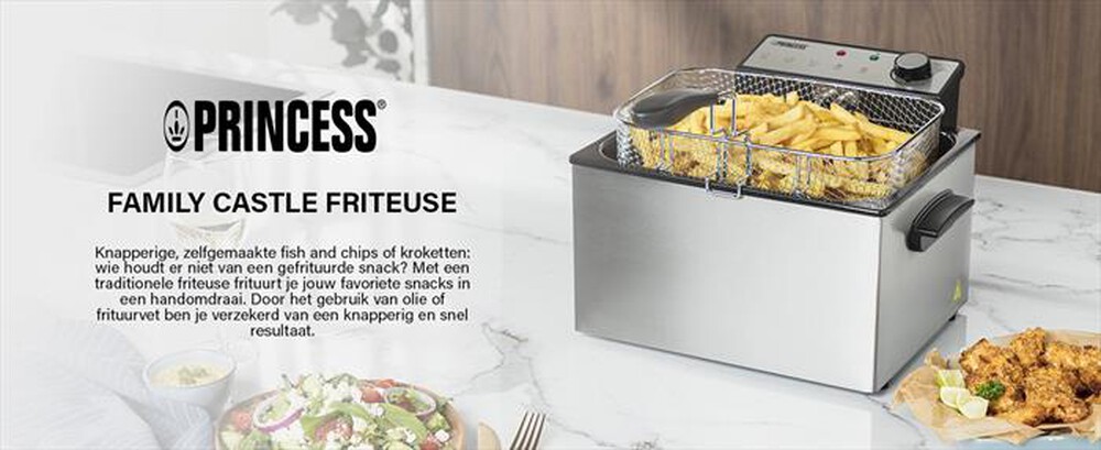 Immagine del prodotto PRINCESS - Friggitrice a olio 5lt 185000-NERO/ACCIAIO