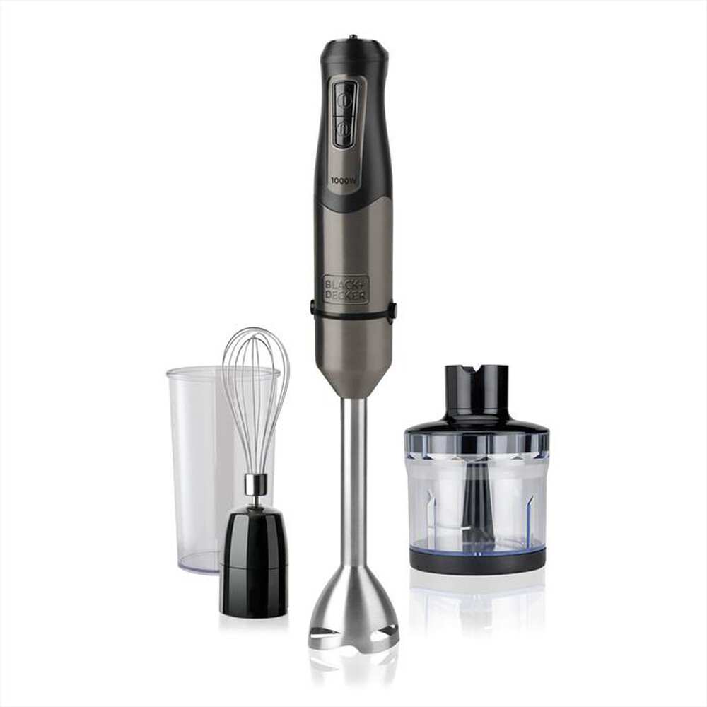 "BLACK & DECKER - Frullatore ad immersione BXHBA1200E-Grigio antracite"