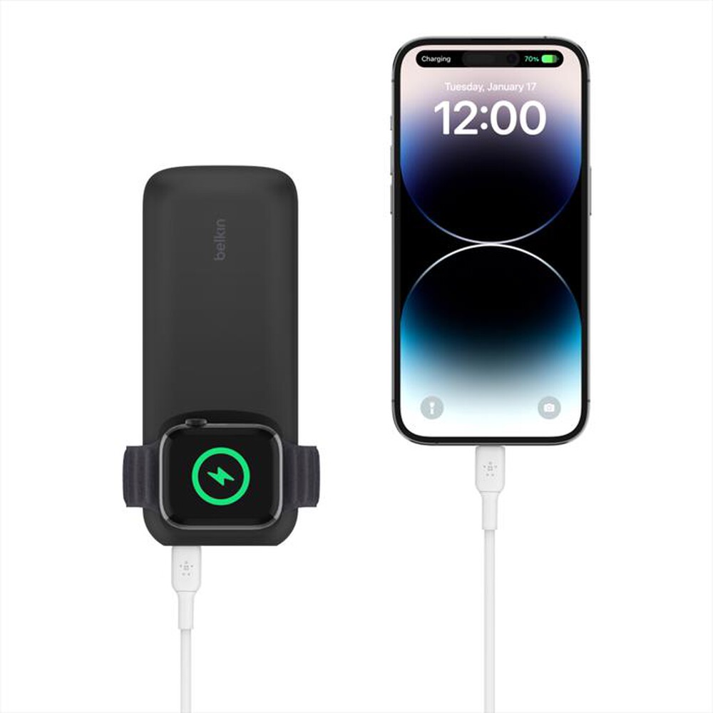 "BELKIN - POWERBANK 10K CON APPLE WATCH FAST CHARGER-NERO"