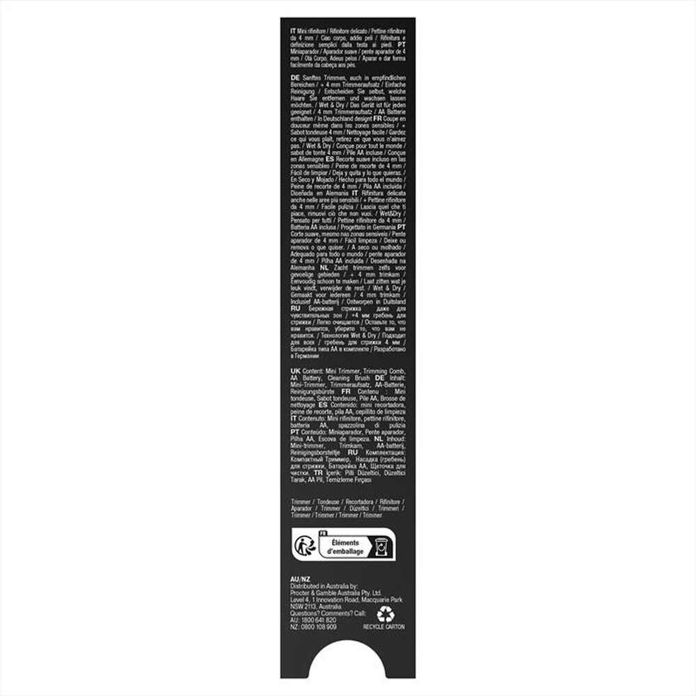 "BRAUN - Mini rifinitore corpo BS1000-Bianco"