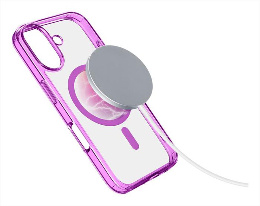 "CELLULARLINE - Cover ICONIC MAG iPhone 16 Plus-Rosa"