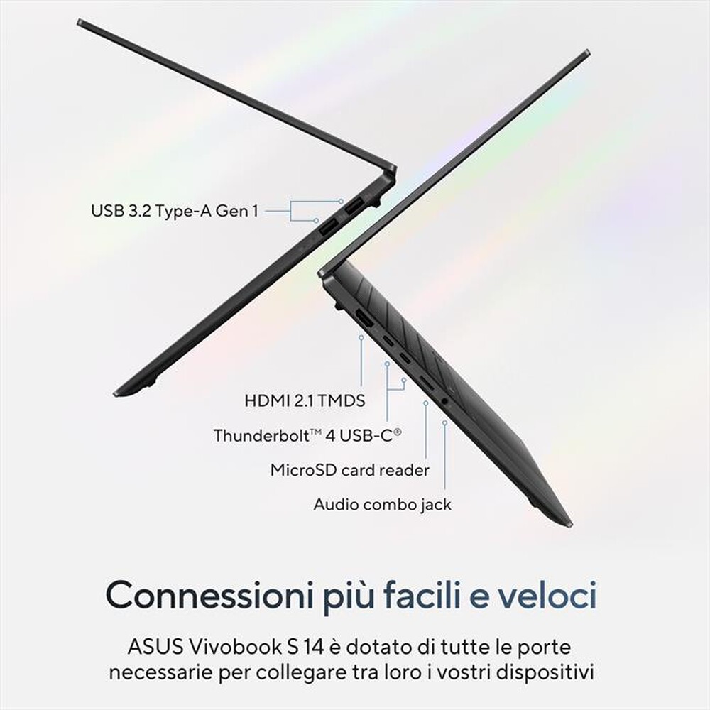 Immagine del prodotto ASUS - Vivobook S 14 OLED S5406SA-QD070W 14" 1TB SSD-Neutral Black
