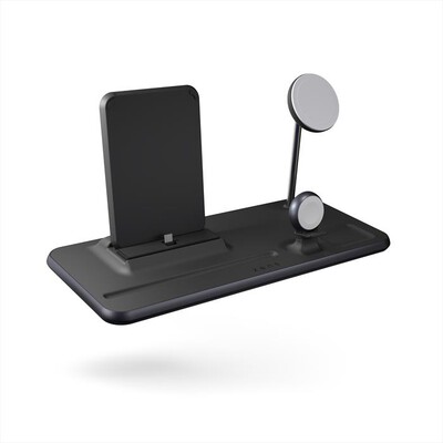 ZENS - 4-IN-1 IPAD + MAGSAFE WIRELESS CHARGER-Nero