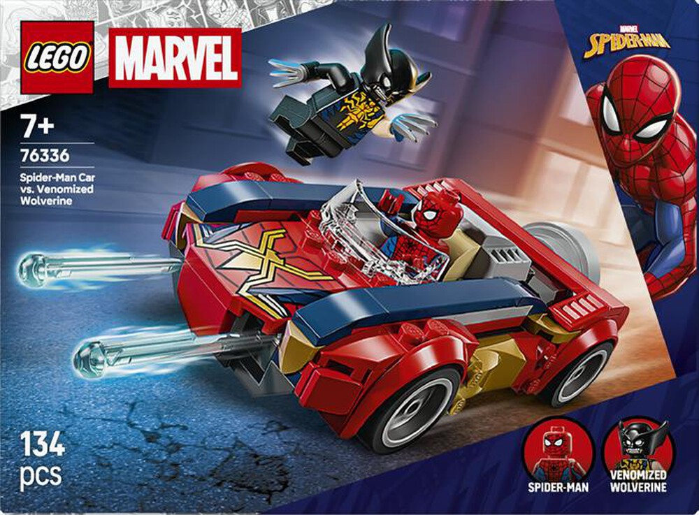Immagine del prodotto LEGO - MARVEL AUTO SPIDERMAN VS VENOMIZED WOLVERINE 76336-Multicolore