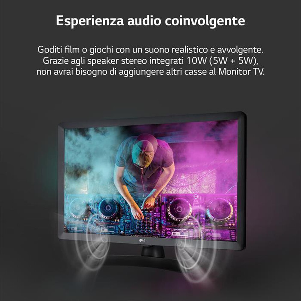 Immagine del prodotto LG - Smart TV LED HD READY 23,6" 24TQ510S-PZ.API-Nero