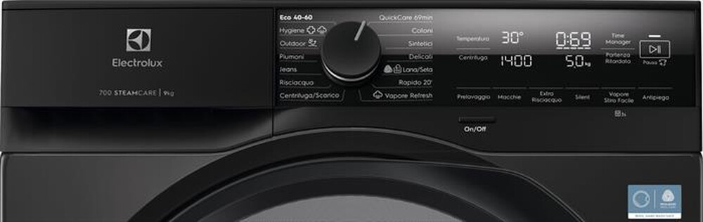 "ELECTROLUX - Lavatrice EW7F49DG 9 Kg Classe A-Nero"