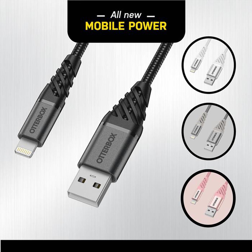 "OTTERBOX - CAVO PREMIUM USB-A A LIGHTNING 2M-nero"