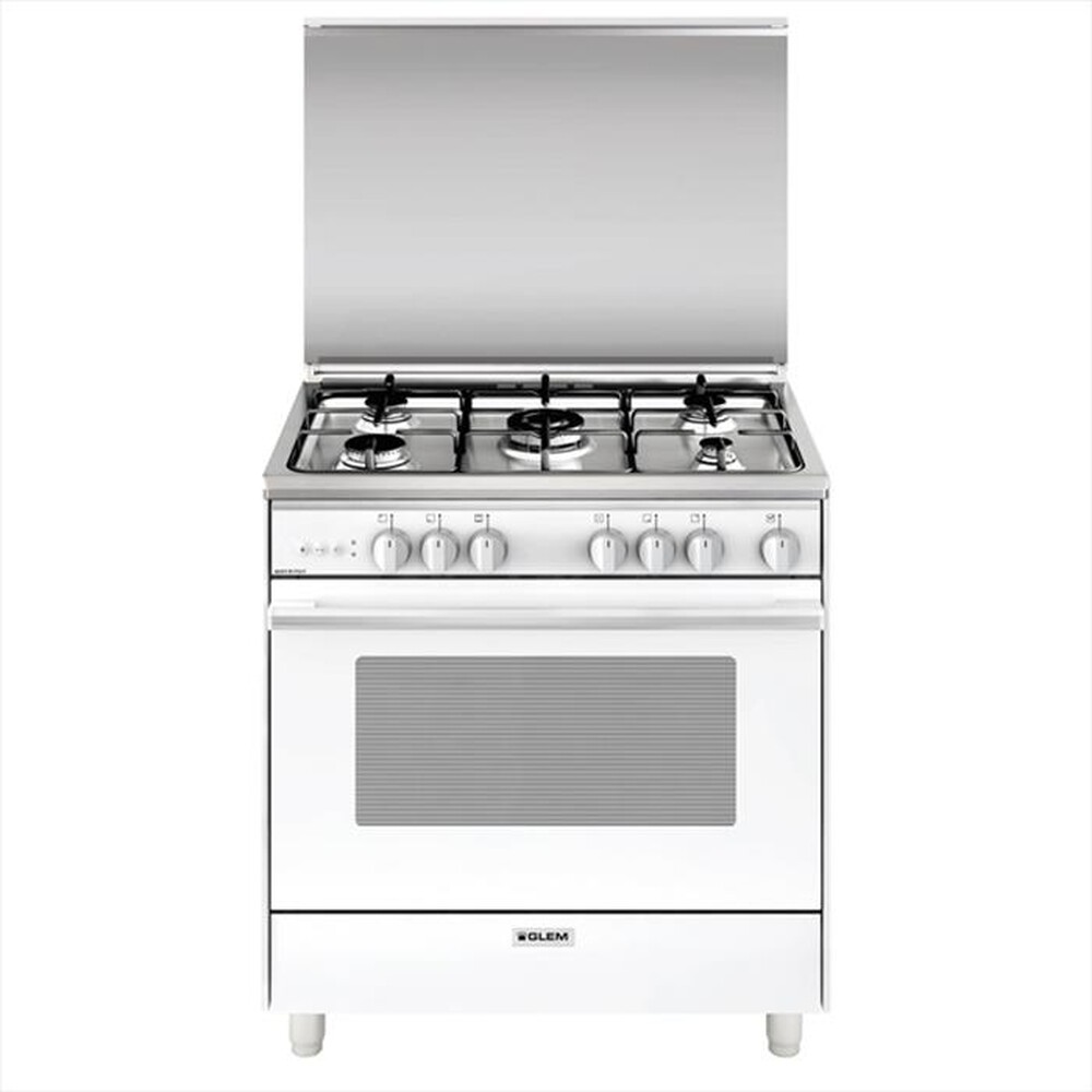 "GLEM GAS - Cucina a gas U865VX Classe A-BIANCO"