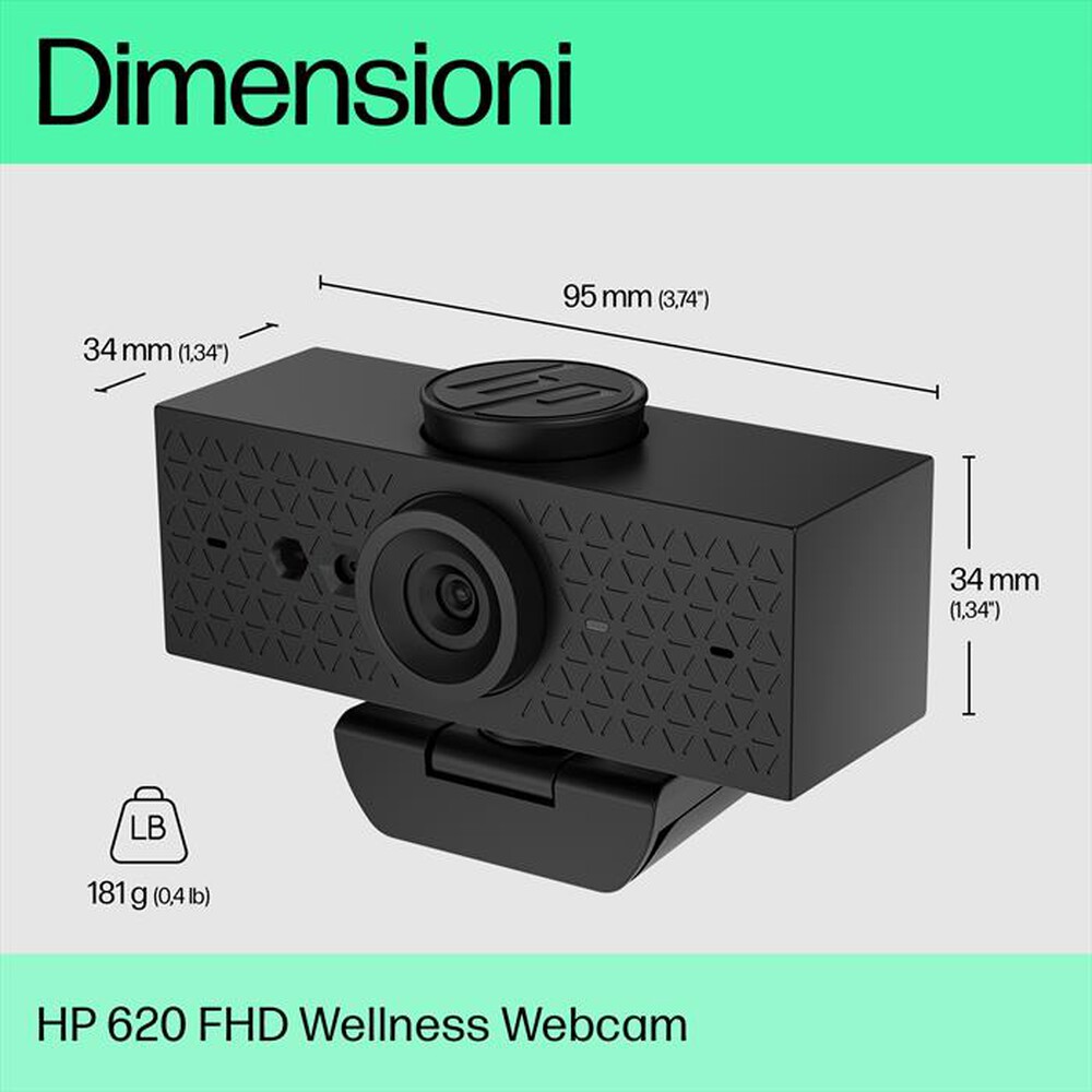 Immagine del prodotto HP - 620 FHD WEBCAM-Nero