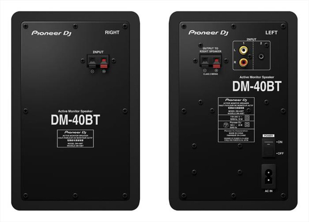 "PIONEER - Casse monitor 4\" Bluetooth DM-40D-BT CASSE-NERO"