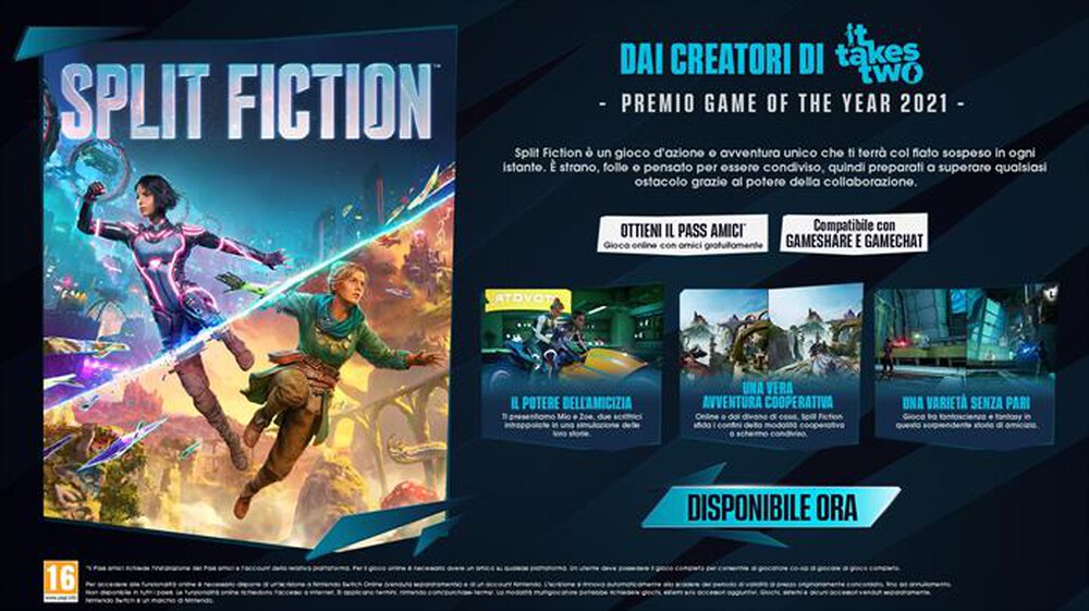 Immagine del prodotto ELECTRONIC ARTS - SPLIT FICTION (CIAB)  NSW2