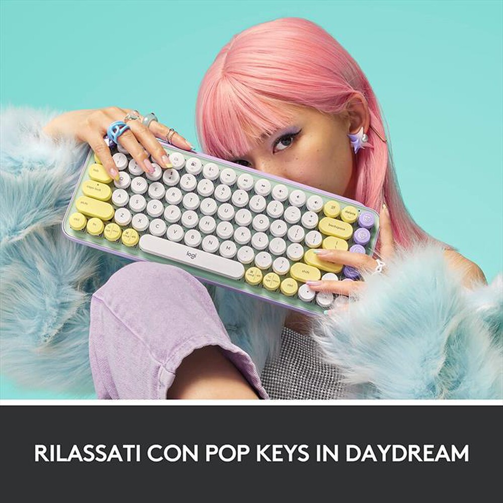 "LOGITECH - POP Keys Tastiera-Daydream"