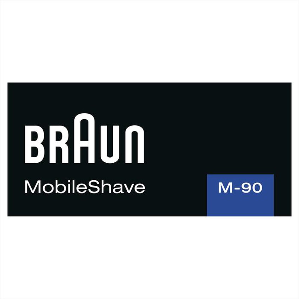 "BRAUN - POCKETGO M90 MOBILESHAVE-Nero/Argento"