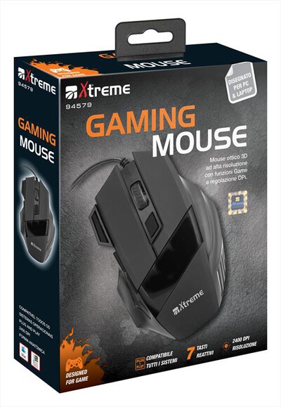 XTREME - 94579 - Mouse gaming USB ottico 3D-NERO