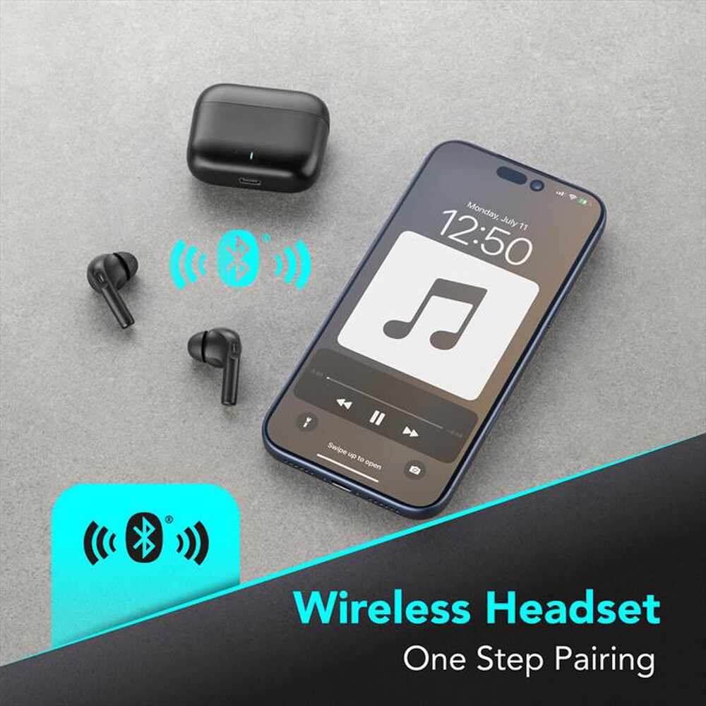 Immagine del prodotto CELLULARLINE - Auricolari True Wireless WAVY IN-EAR-Nero