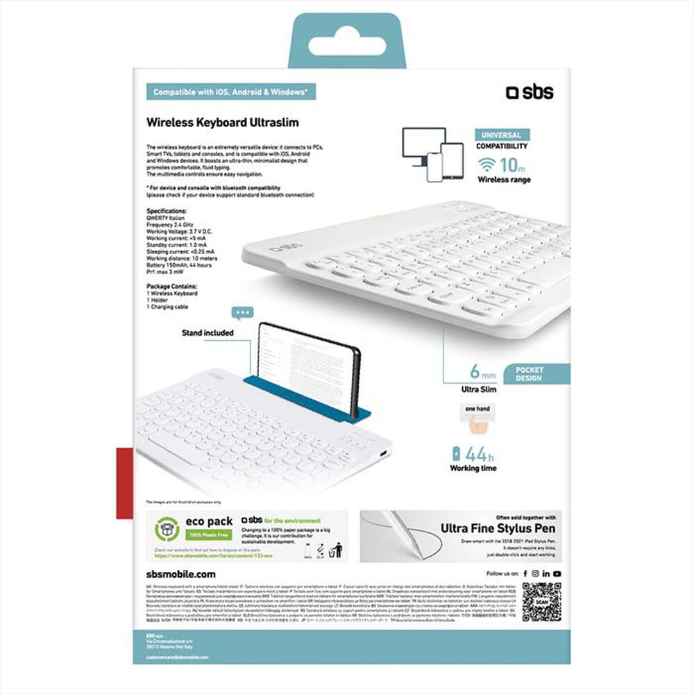 Immagine del prodotto SBS - TAUNIKEYBOARDW-Bianco