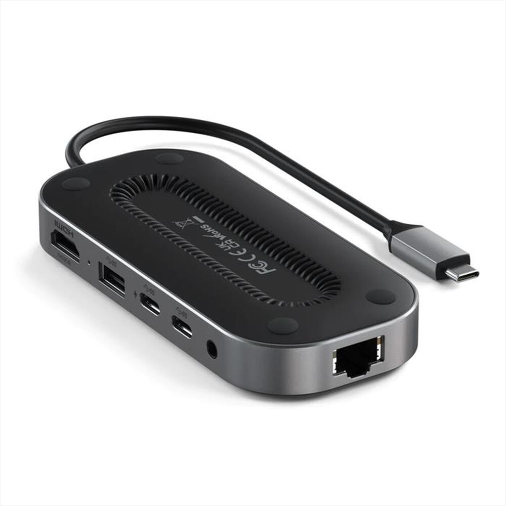 "SATECHI - USB4 MULTIPORT ADAPTER WITH 2.5G ETHERNET-grigio"