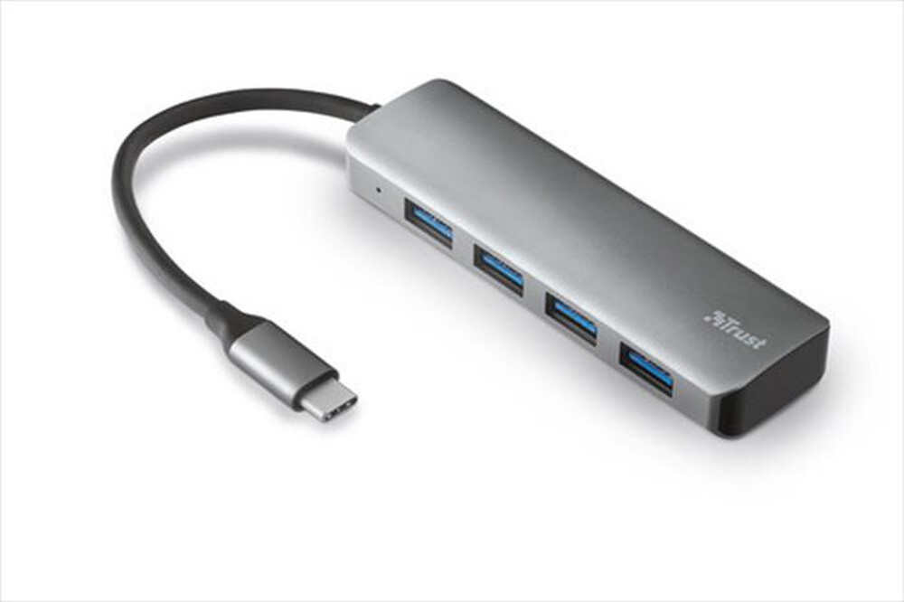 "TRUST - HALYX USB-C 4-PORT USB3.2 HUB-Alluminio"