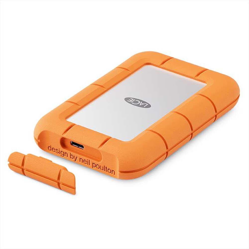 "LACIE - Hard disk esterno 2000GB RUGGED MINI SSD USB-C-Grigio"