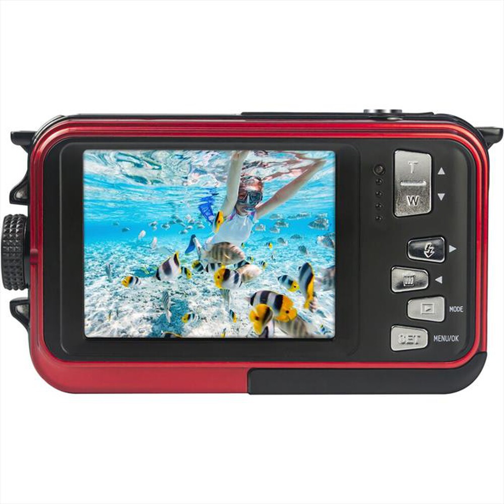 "AGFA - Fotocamera WP8000-rosso"