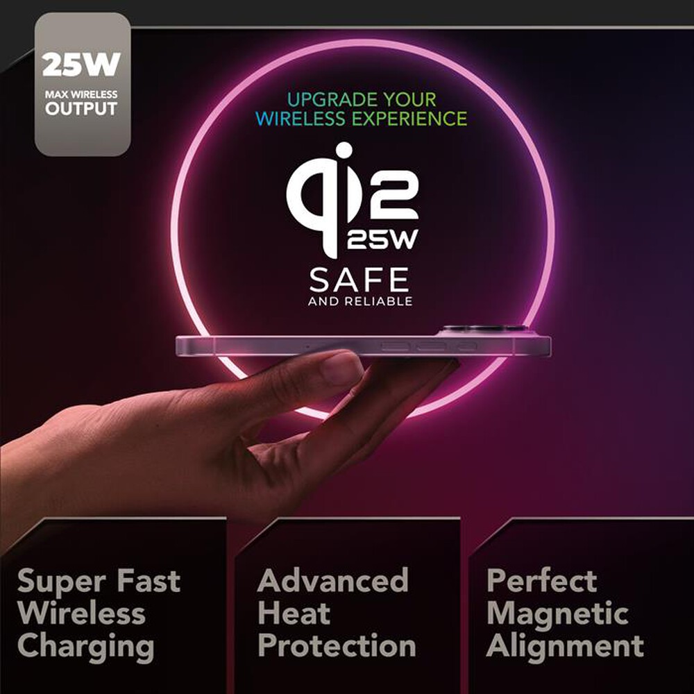 Immagine del prodotto CELLULARLINE - Power Bank MAG AIRY 5.000 QI2 25W-Nero