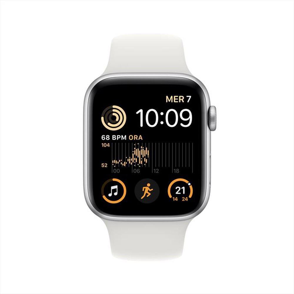 "APPLE - Watch SE GPS + Cellular 44mm Regular-Argento - Bianco"