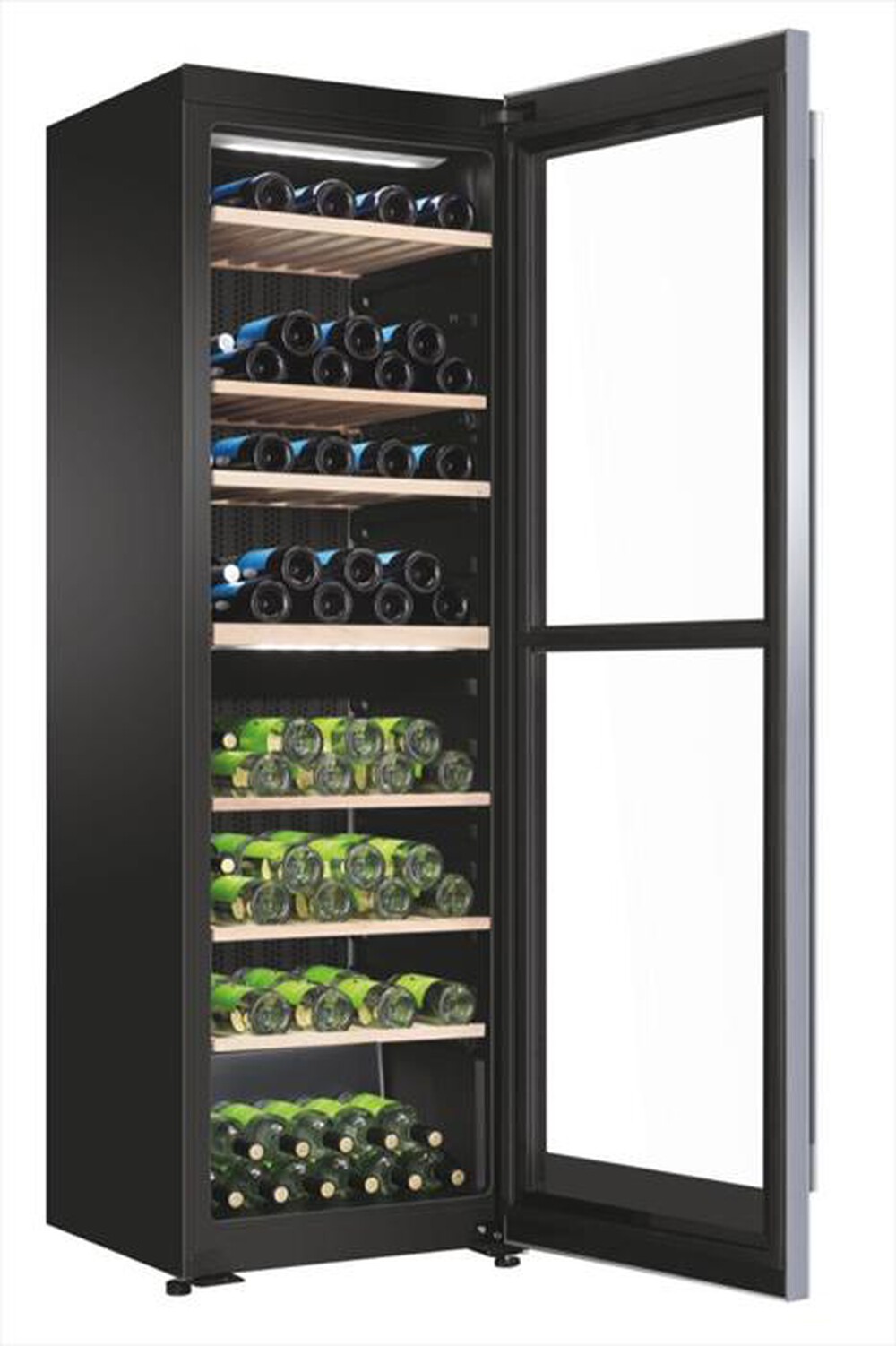 "HAIER - Cantinetta WS137GDNFI Classe F 137 bottiglie-Nero"