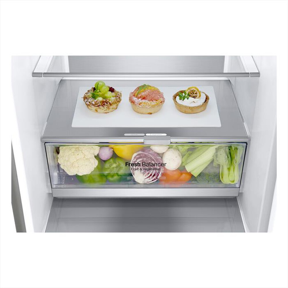 "LG - Frigorifero combinato GBB72NSUCN1 Classe C 384 lt-Noble Steel"
