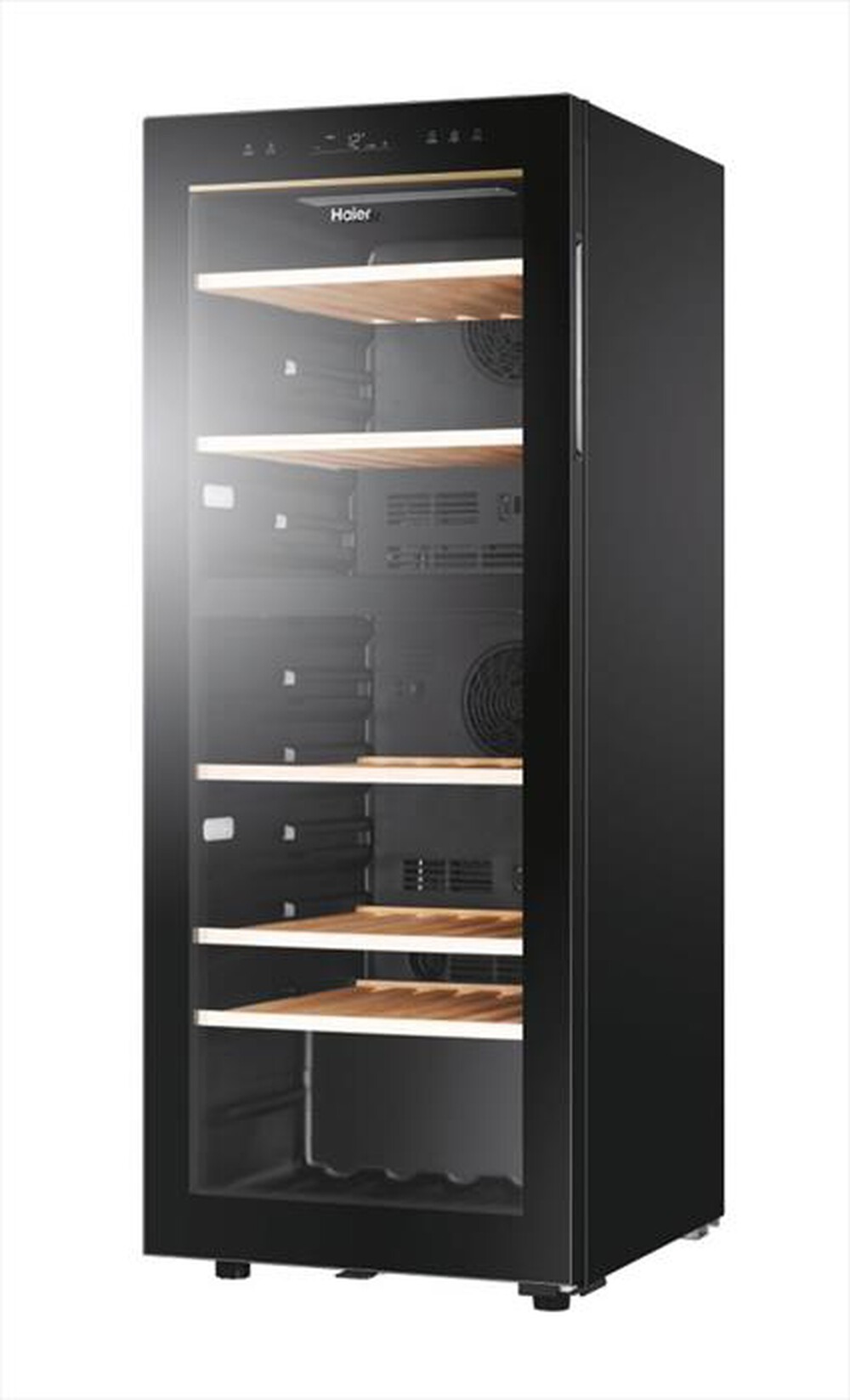"HAIER - Cantinetta HWS79GDG Classe G 77 bottiglie-Nero"