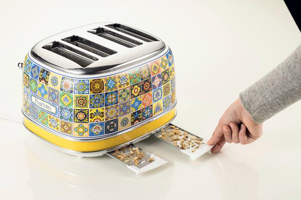 "ARIETE - 0156/0P Tostapane 4 fette Positano-Multicolour,Yellow"