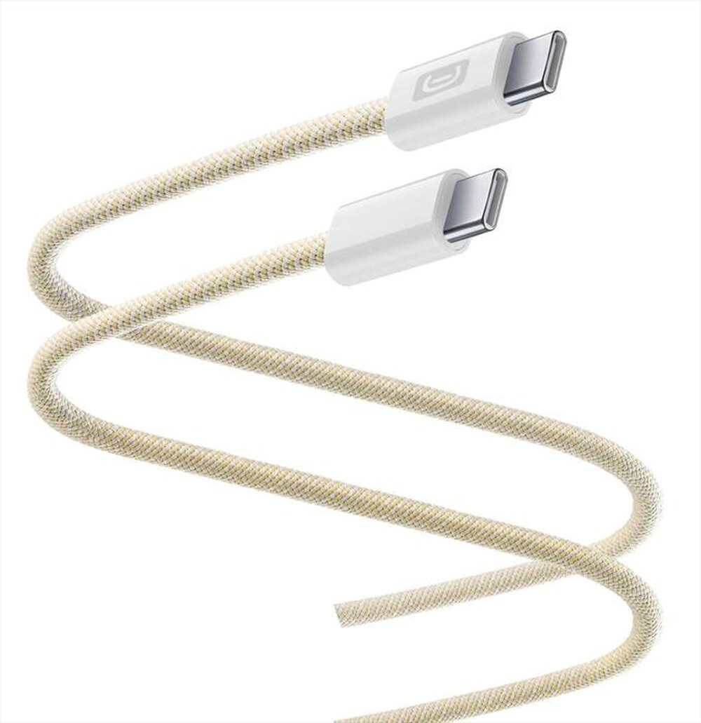 Immagine del prodotto CELLULARLINE - FLEXFORCE CAVO SILICONATO TELATO USB-C TO USB-C-Giallo