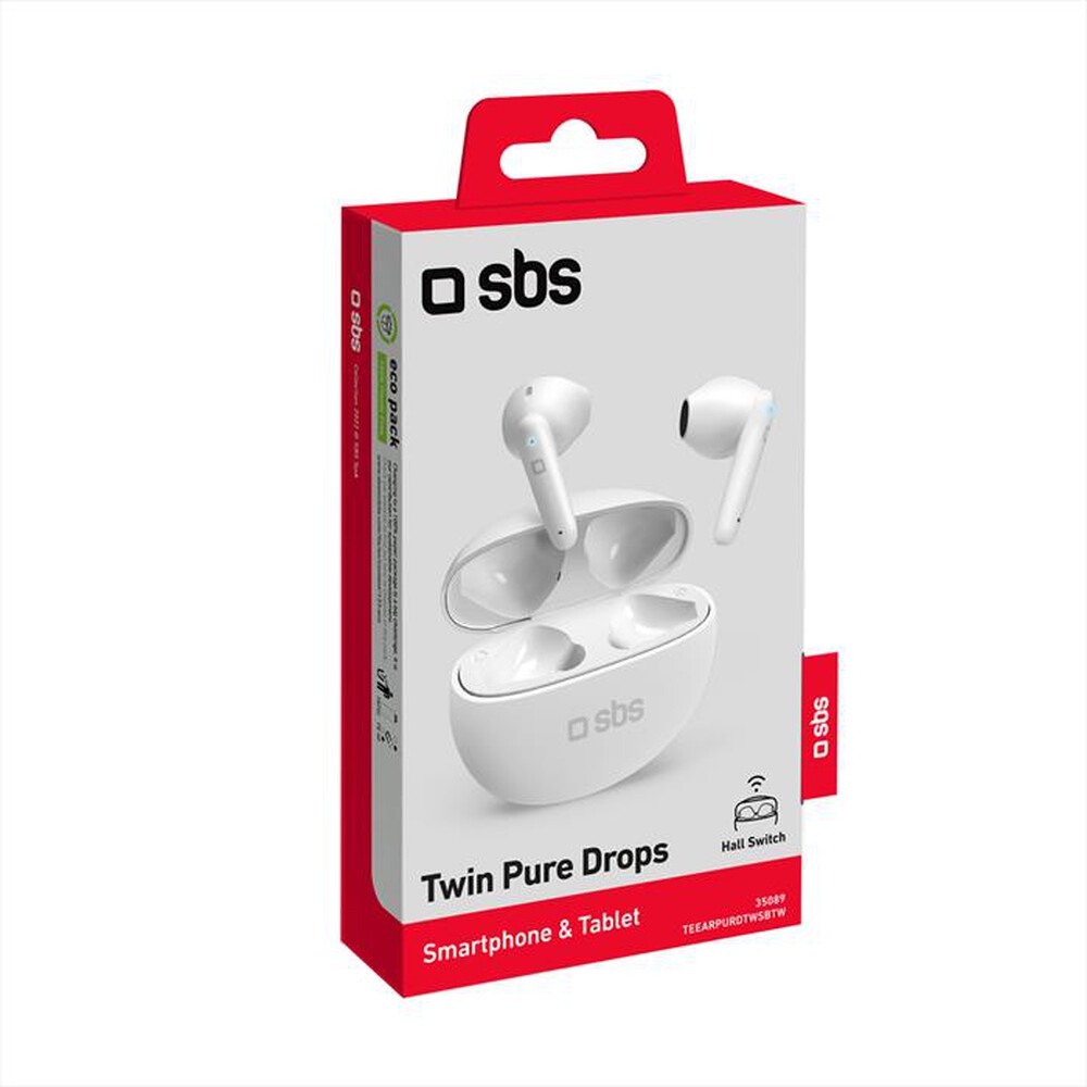 Immagine del prodotto SBS - Auricolare bluetooth TEEARPURDTWSBTW-Bianco
