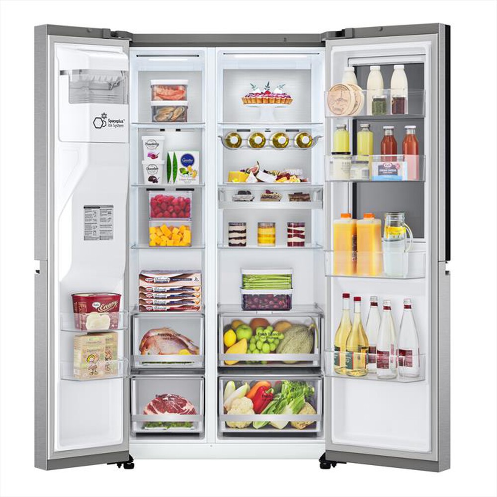 "LG - Frigorifero side by side GSXV90MBAE Classe E 635lt-Stainless steel"
