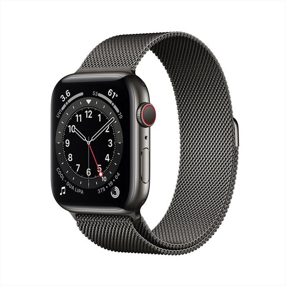 "APPLE - Watch Series 6 GPS+Cellular 44mm Acc Graphit-Graphite Milanese Loop"