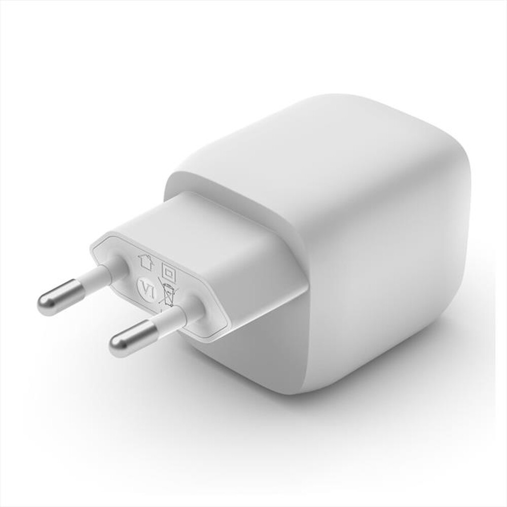 "BELKIN - CARICABATTERIA DA PARETE DOPPIO GAN USB-C PPS 45W-Bianco"