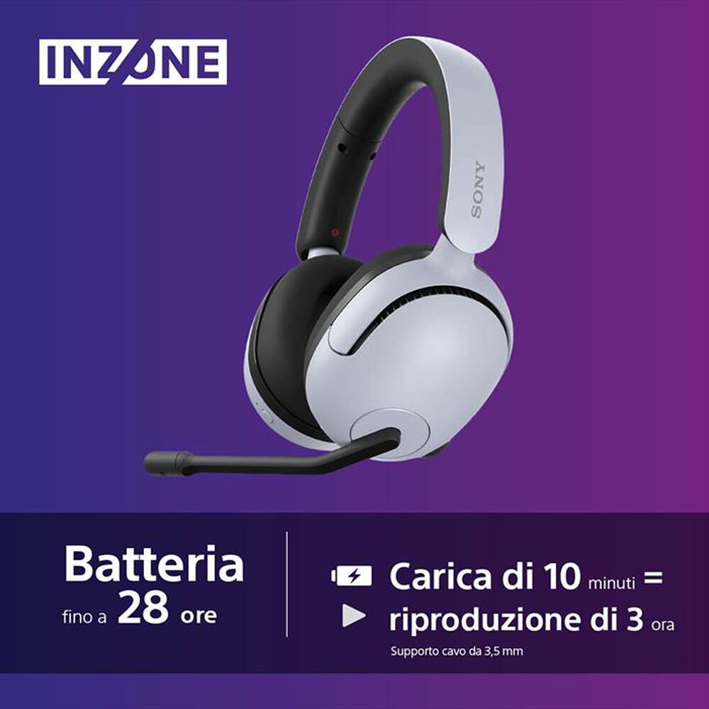 Immagine del prodotto SONY - Cuffie gaming wireless WHG500W.CE7-Bianco