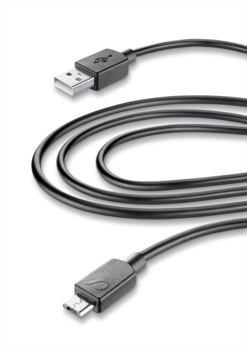 CELLULARLINE - USBDATACMUSB3TABK-cavo dati USB HOME XL - MICROUSB-Nero