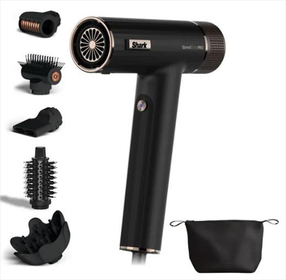 "SHARK - ASCIUGACAPELLI E STYLER SPEEDSTYLE PRO 5 IN 1-Nero"