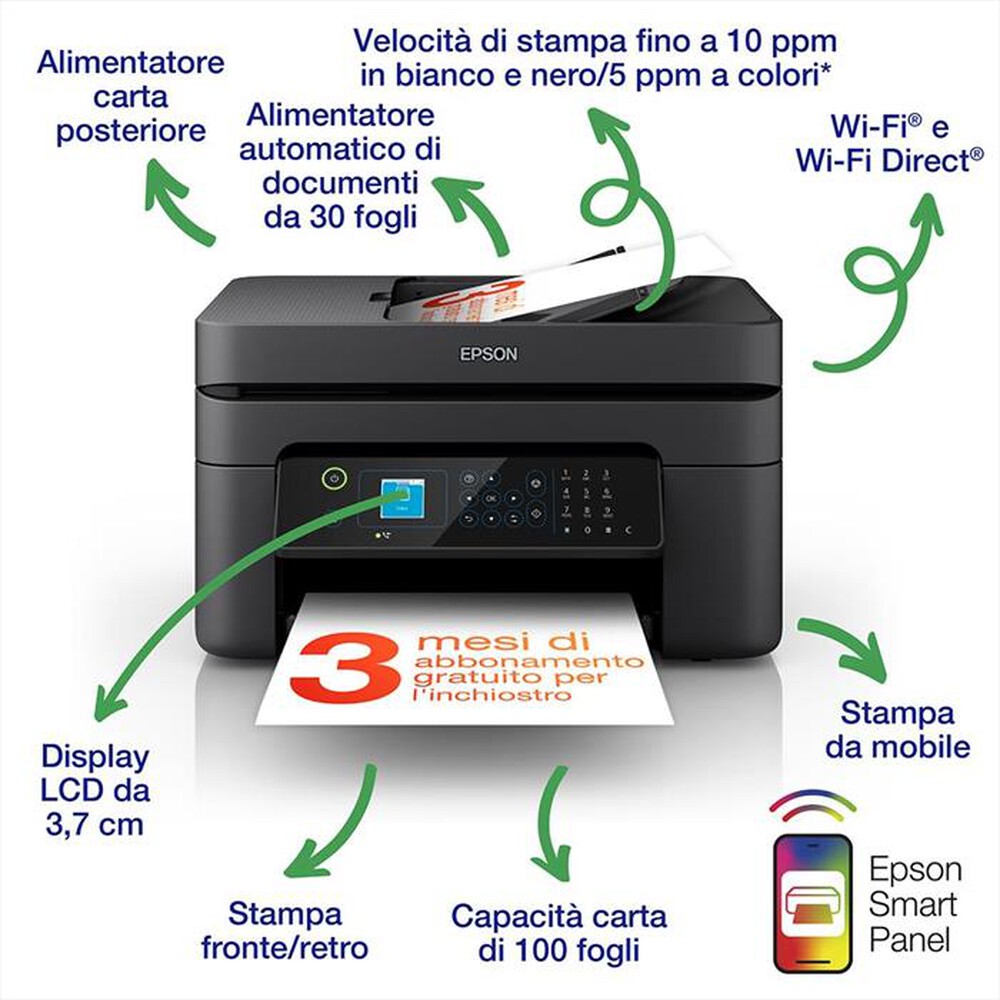 "EPSON - Multifunzione WORKFORCE WF-2935DWF"