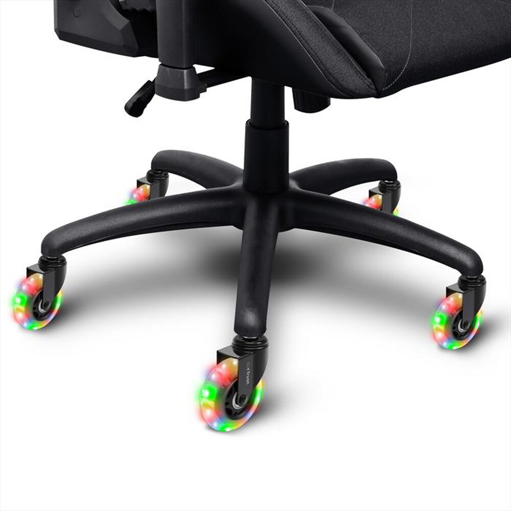Immagine del prodotto TRUST - Rotelle per sedia in gel LED GXT701-Black/Led
