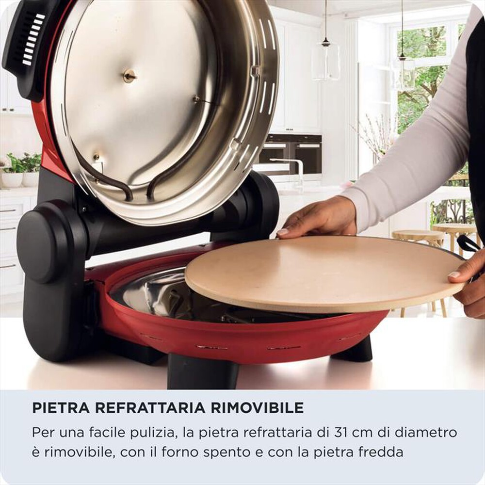 Immagine del prodotto ARIETE - 934 PIZZERIA GOURMET FORNO PIZZA 1500W-Rosso