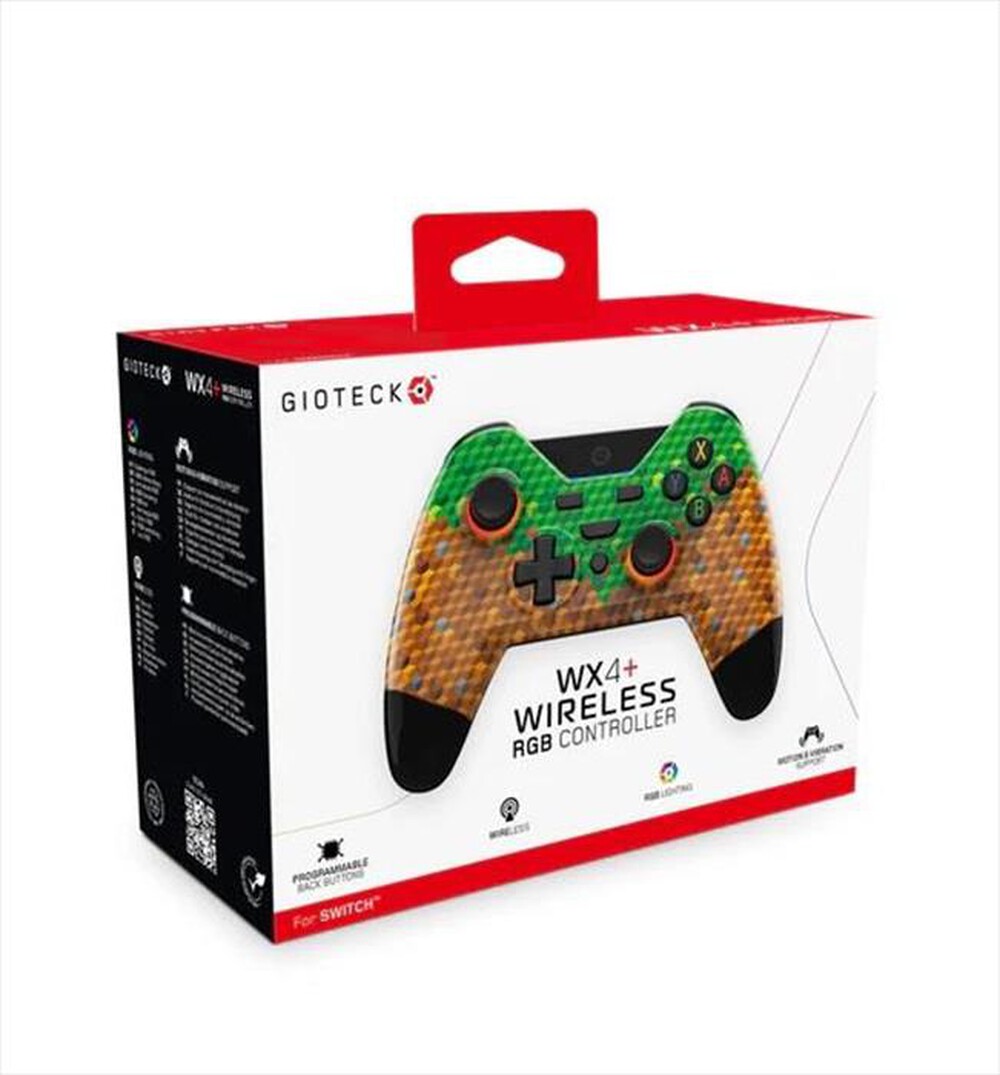 Immagine del prodotto GIOTECK - WX-4 WIRELESS BT CONTROLLERSWITCH MINECRAF-Multicolore
