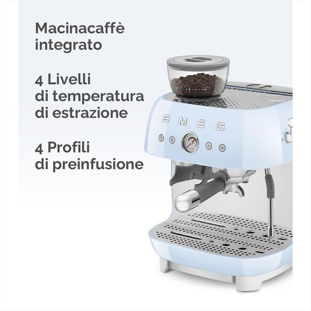 Immagine del prodotto SMEG - Macchina Caff&egrave; Espresso e macinacaff&egrave; EGF03WHEU-Bianco