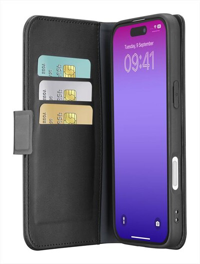 CELLULARLINE - Custodia a libro BOOK AGENDA per IPHONE 17 PRO-Nero