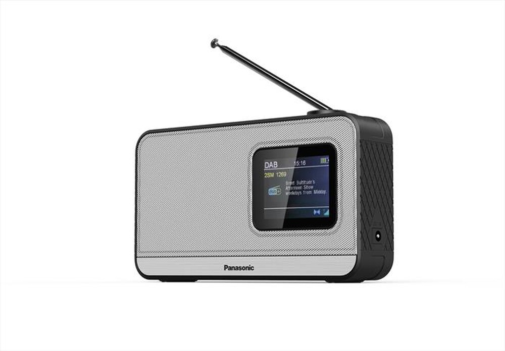Immagine del prodotto PANASONIC - Radio Portatile FM/DAB+, Bluetooth RF-D15-SIlver/Nero