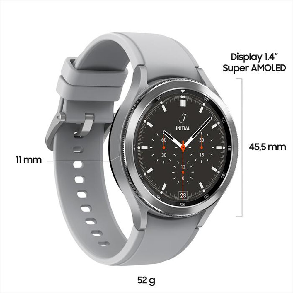 "SAMSUNG - GALAXY WATCH4 CLASSIC 46MM BT-Silver"