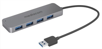 MEDIACOM - HUB USB 3.0 4 PORTE ALIMENTATO MD-U102