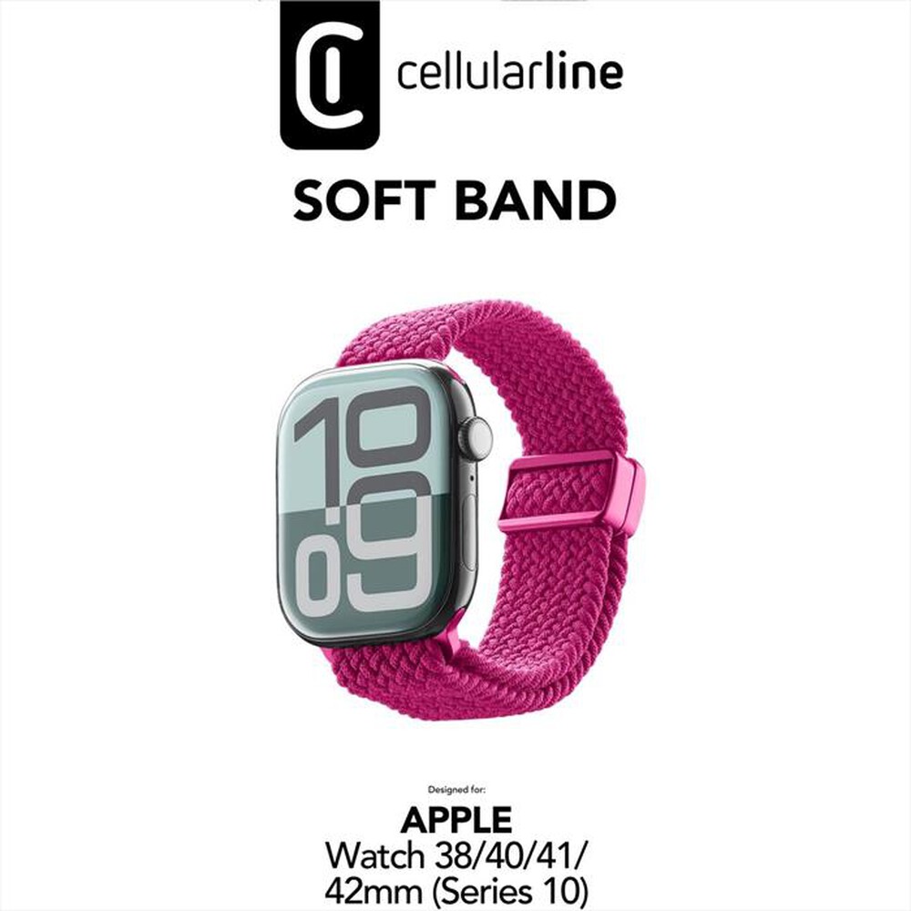 Immagine del prodotto CELLULARLINE - Soft Band Apple Watch 38/40/41/42 (Series 10/11)mm-Rosa