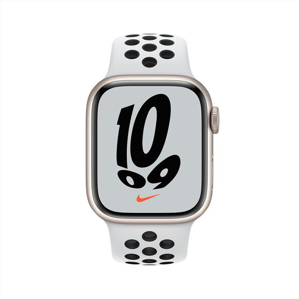 "APPLE - Watch NIKE Series 7 GPS+Cellular 41 Allu-Galassia Sport PlatinoPuroNero"