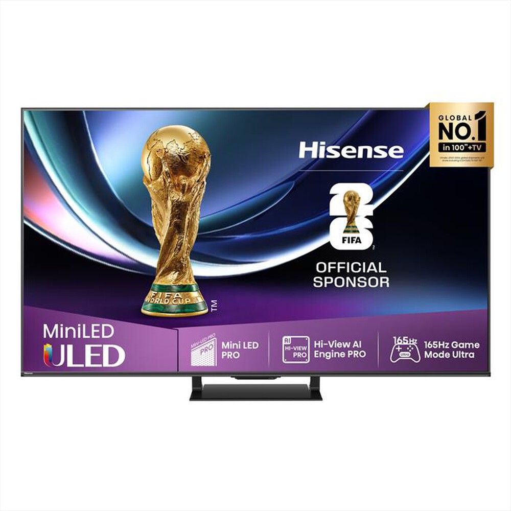 HISENSE - Smart Tv Mini LED PRO 75" 4K 75U7Q PRO 165Hz-NERO